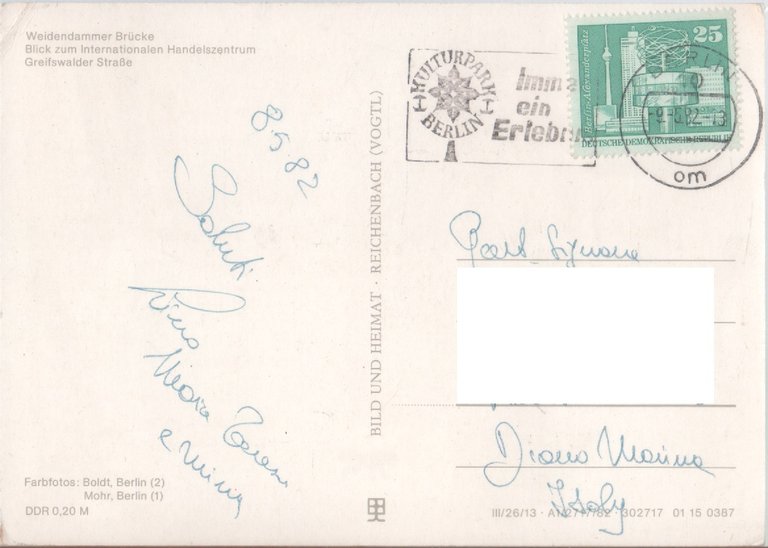 Berlino (DDR). Viaggiata 1982 | Immagine Gallery 2