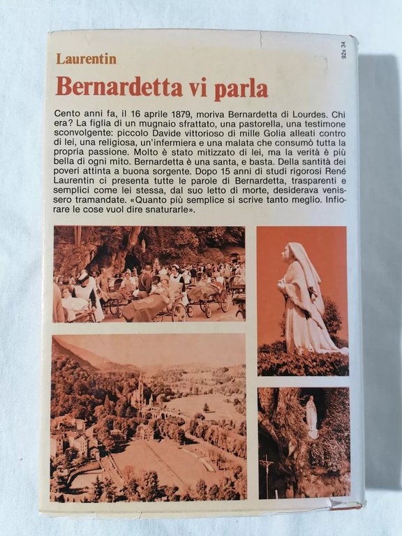 Bernardetta Vi Parla - Libro René Laurentin Edizioni Paoline 1979 …