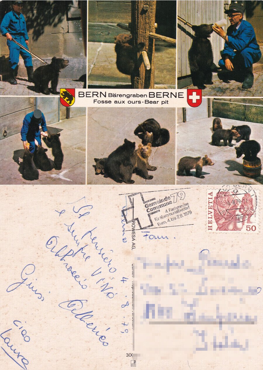 Berne. Fosse aux ours - Viaggiata 1979 | Immagine principale