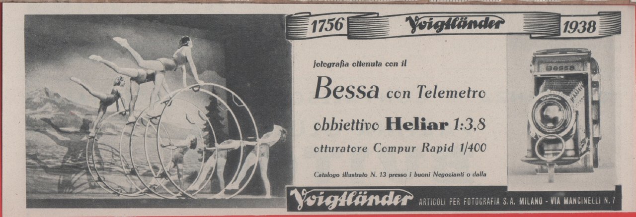 Bessa Voigtlander. Advertising 1938 | Immagine principale