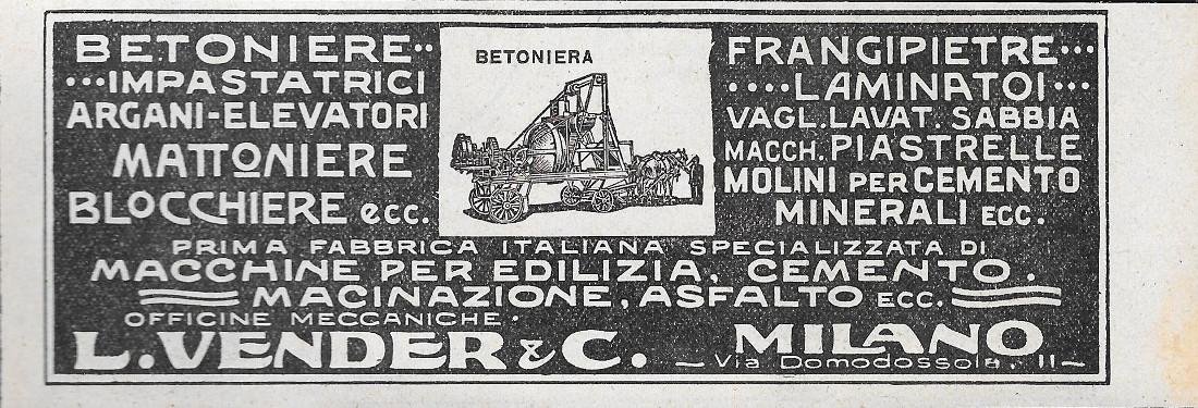 Betoniere, Impastatrici - Macchine per Edilizia - Vender.&amp; C. Advertising … | Immagine principale