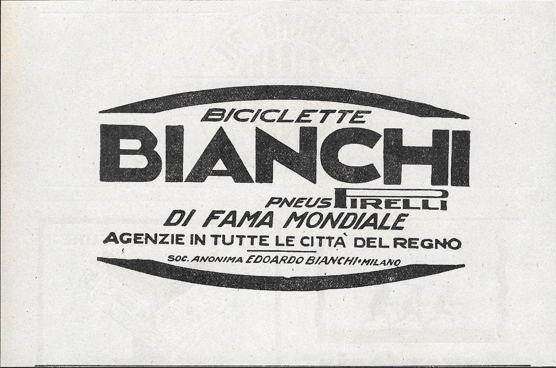 Biciclette Bianchi. Advertising 1928 | Immagine principale