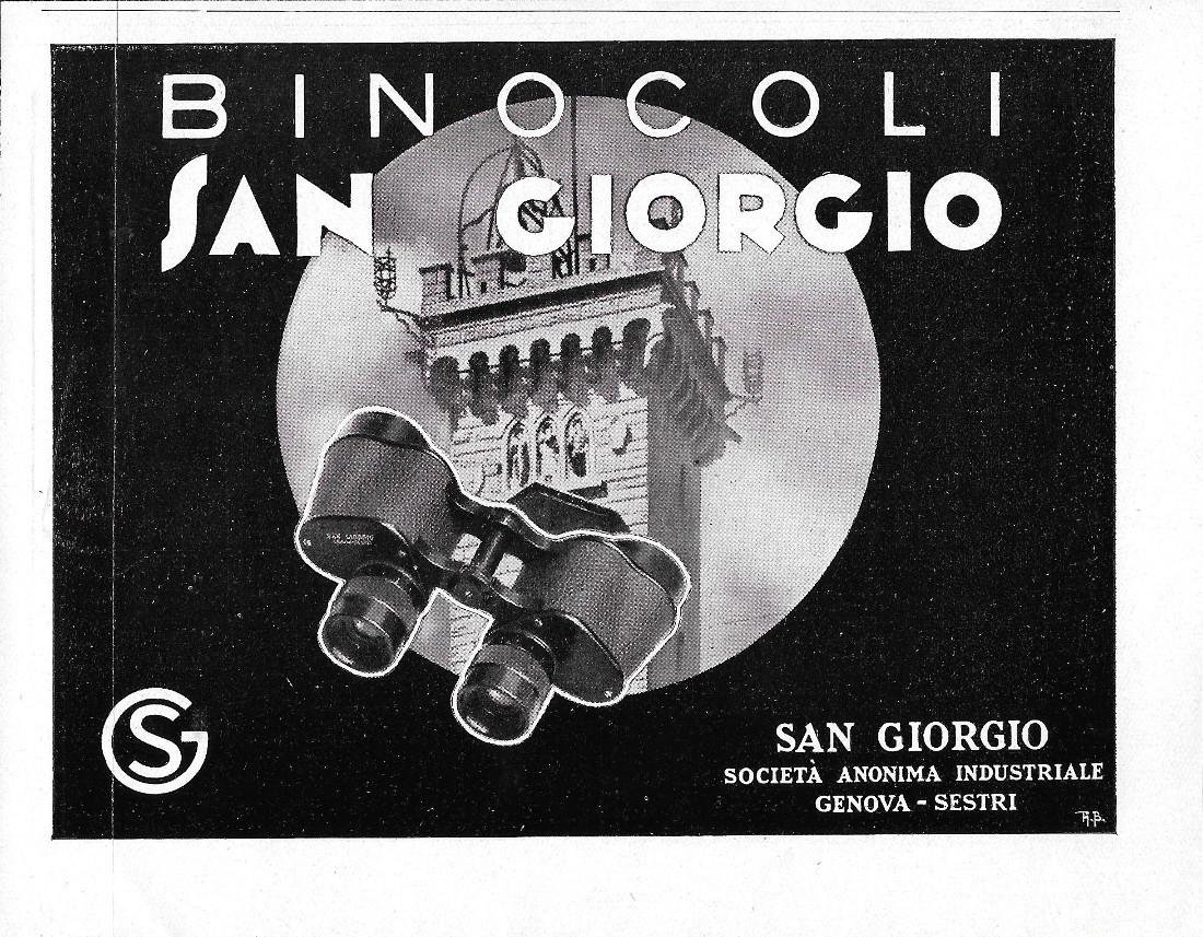 Binocoli San Giorgio. Advertising 1942 | Immagine principale