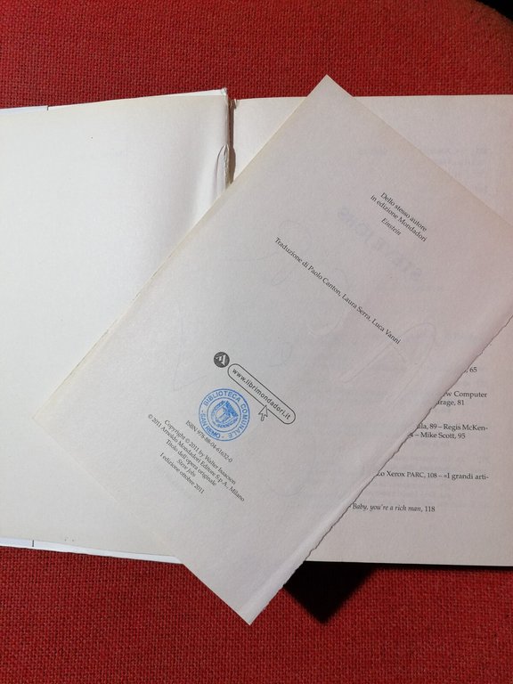 Biografia STEVE JOBS - Libro Walter Isaacson Mondadori Rilegato 1^ …