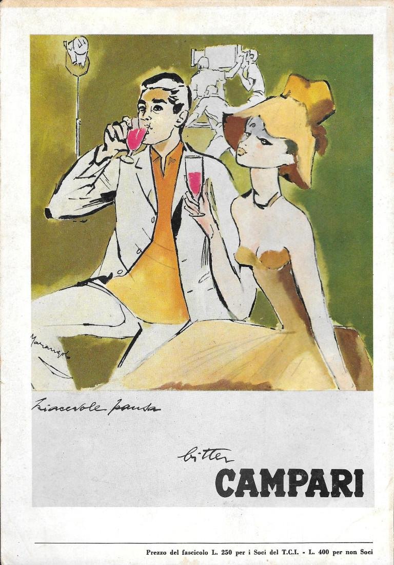 Bitter Campari piacevole pausa (F. Marangolo). Advertising 1964 | Immagine principale