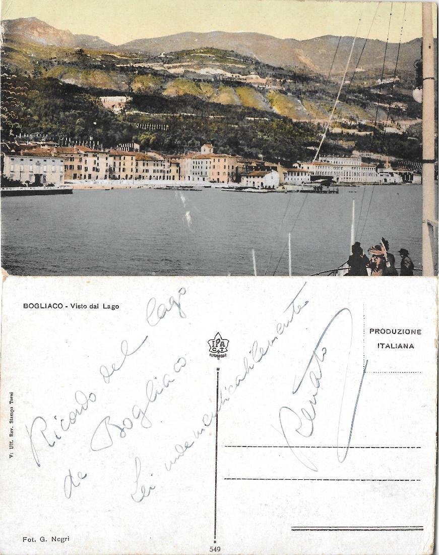 Bogliaco. Vista dal Lago. Scritta | Immagine principale