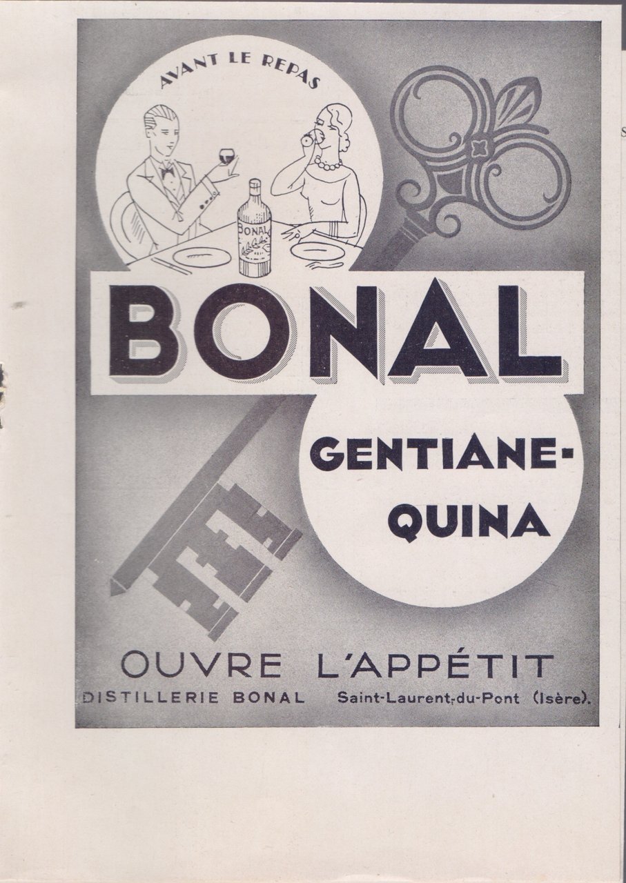 Bonal. Gentiane-Quina. Advertising 1931 | Immagine principale