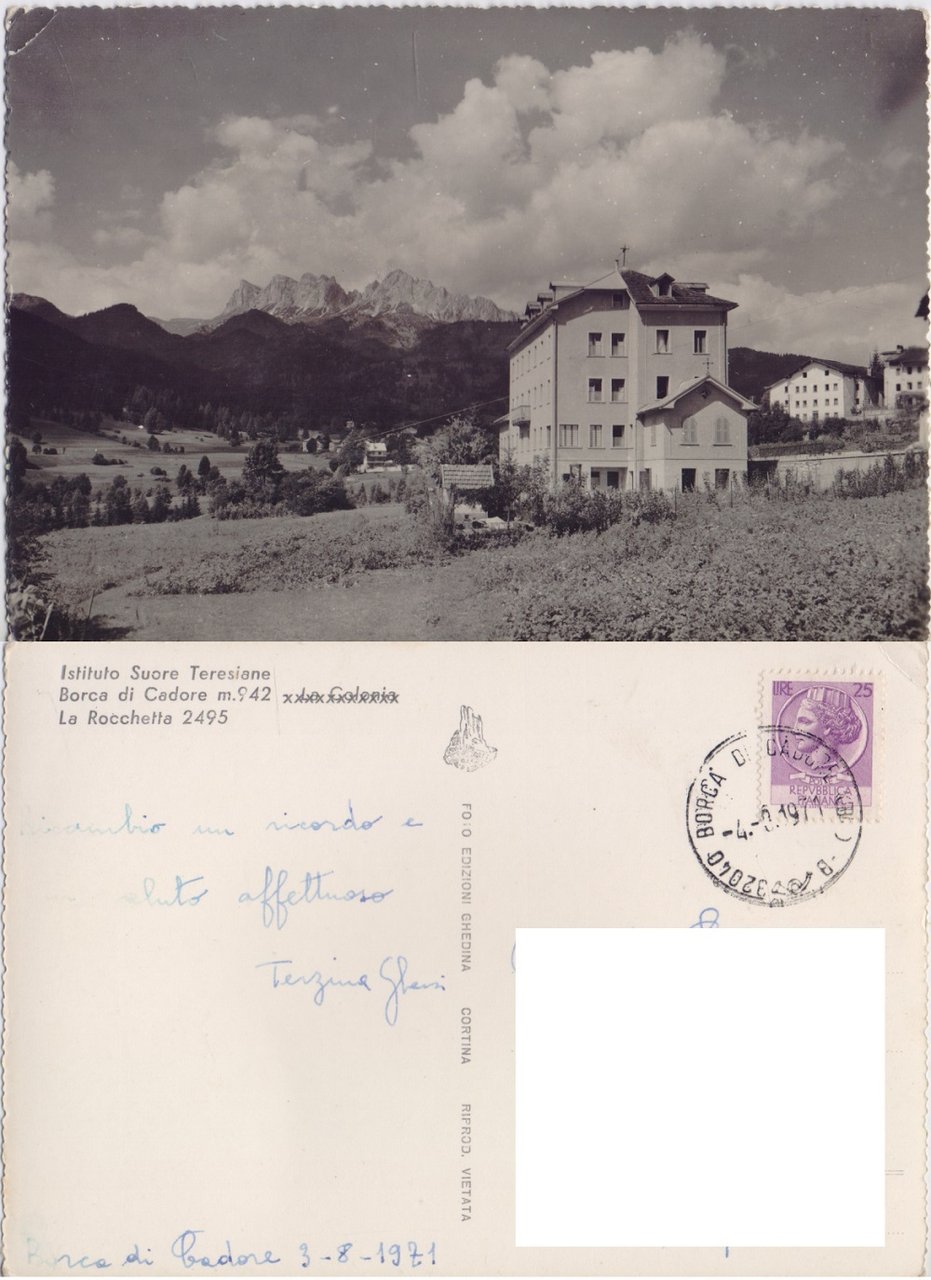 Borca di Cadore (BL). Isituto Suore Teresiane Viaggiata 1971 | Immagine principale
