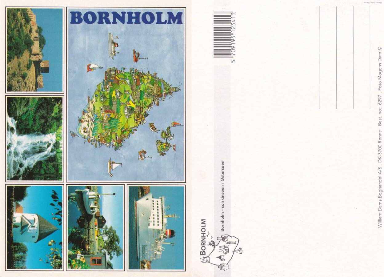Bornholm (Danimarca). Solskinsooen i Ostersoen. Non viaggiata | Immagine principale