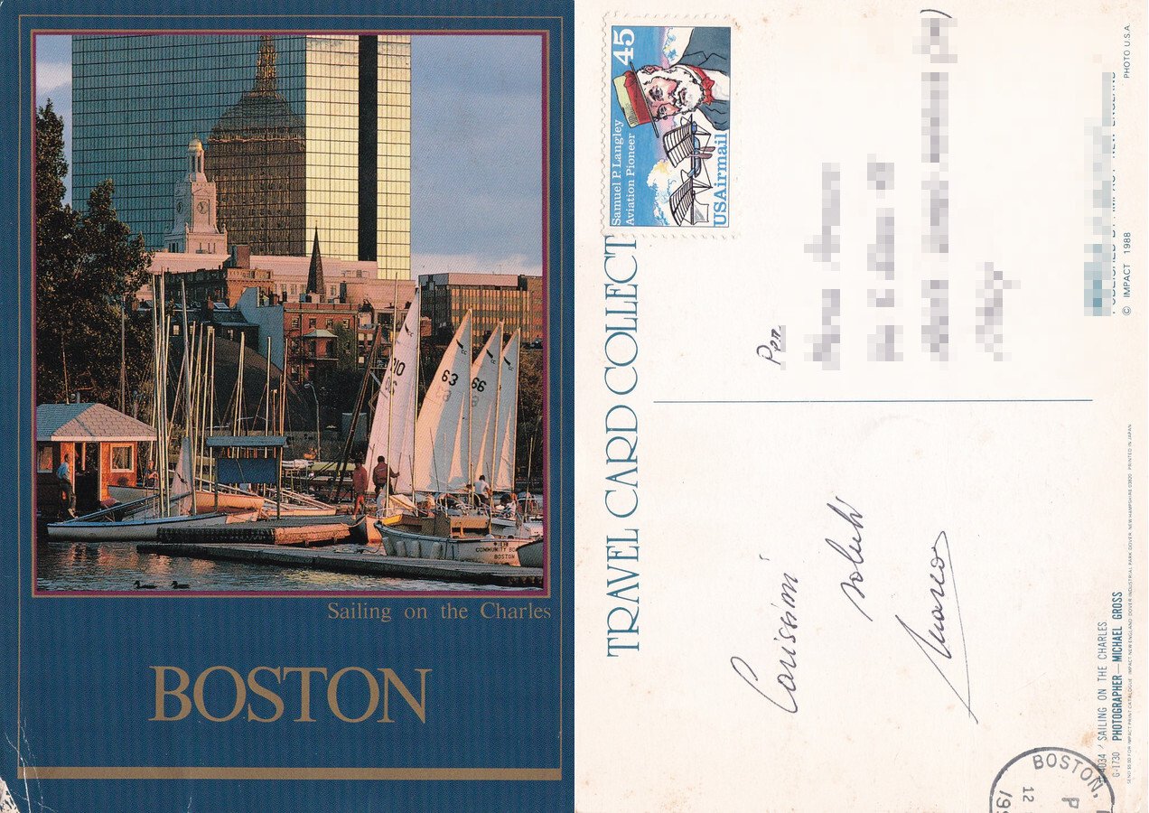 Boston. Sailing on the Charles. Viaggiata | Immagine principale