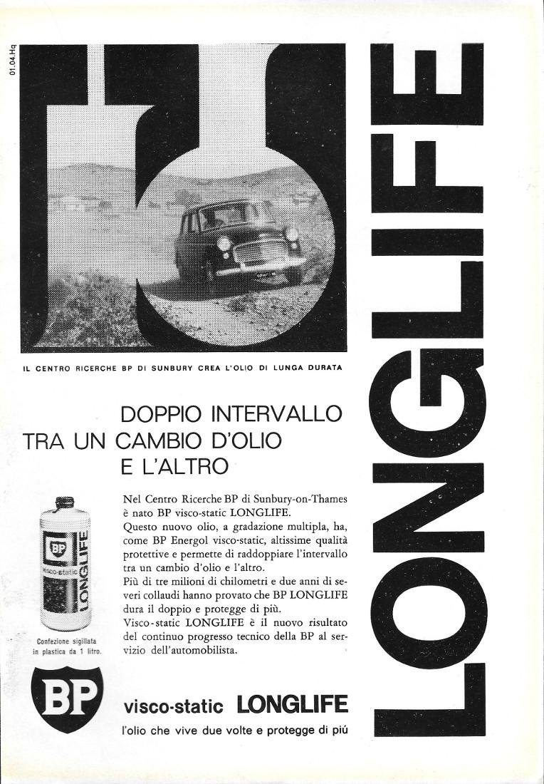 BP visco-static Lonlife. Advertising 1963 | Immagine principale