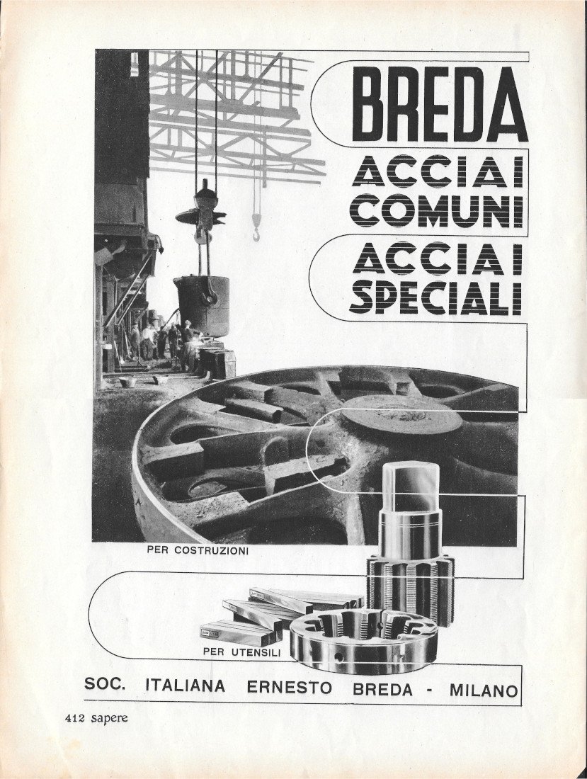 Breda. Acciai Comuni Acciai Speciali / Lloyd Triestino - Advertising … | Immagine principale
