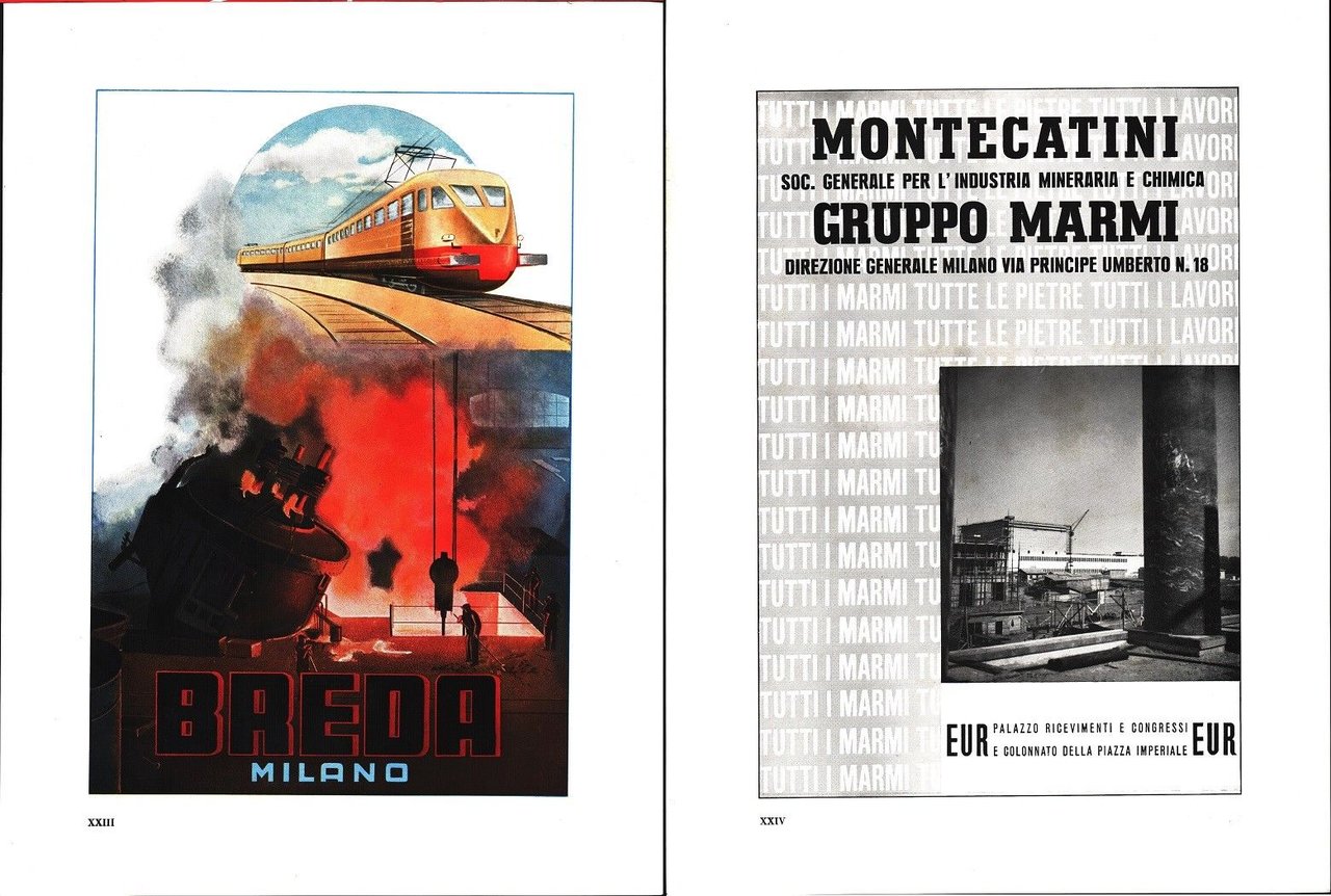 Breda Milano / Montecatini Gruppo Marmi - Pubblicità 1940 | Immagine principale