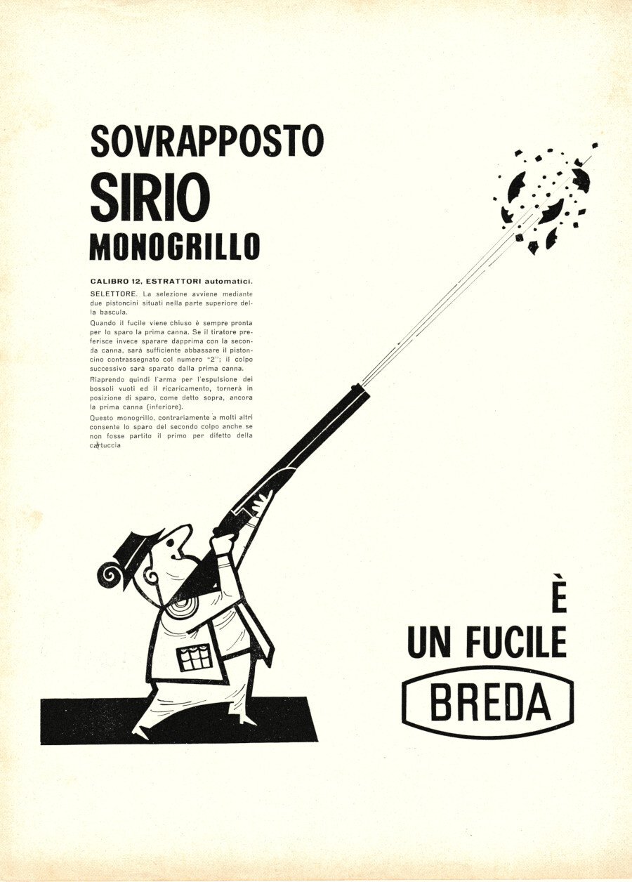 Breda sovrapposto Sirio monogrillo. Advertising 1962 | Immagine principale