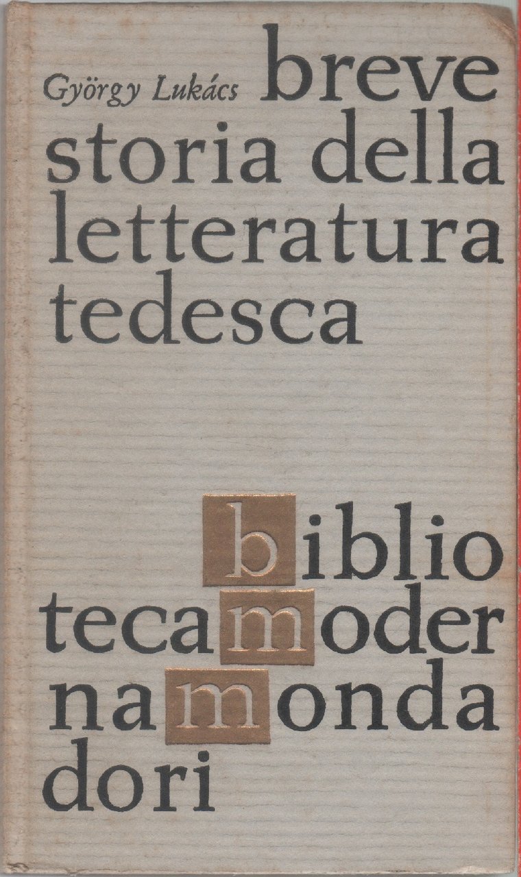 Breve storia della letteratura tedesca - Gyorgy Lukàcs | Immagine principale