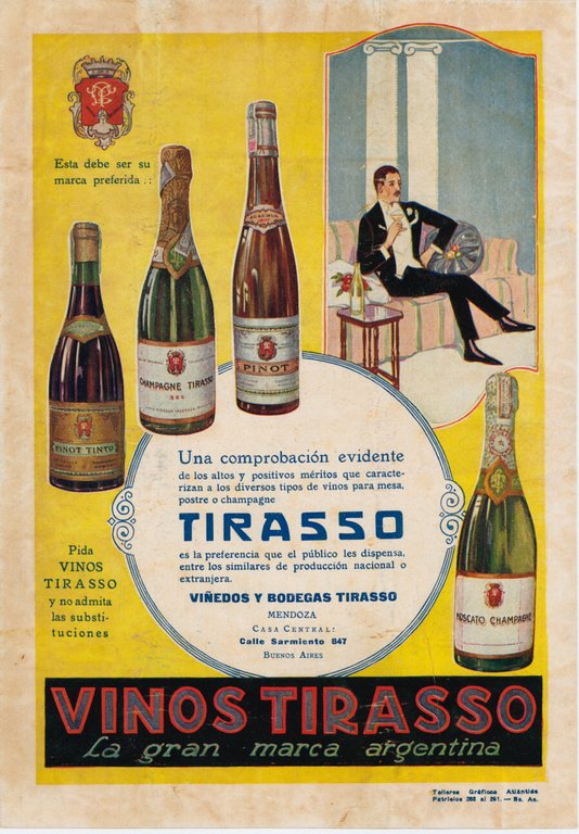 Brissac. Aumenteran sus hechions / Vinos Tirasso. Advertising 1922 | Immagine Gallery 2