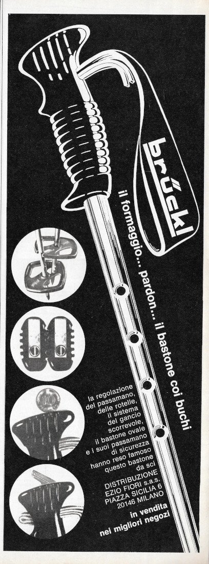 Bruckl bastone da sci - Advertising 1970 | Immagine principale