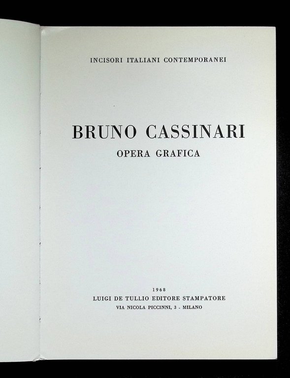 Bruno Cassinari Opera Grafica. Incisori Italiani Contemporanei | Immagine Gallery 3