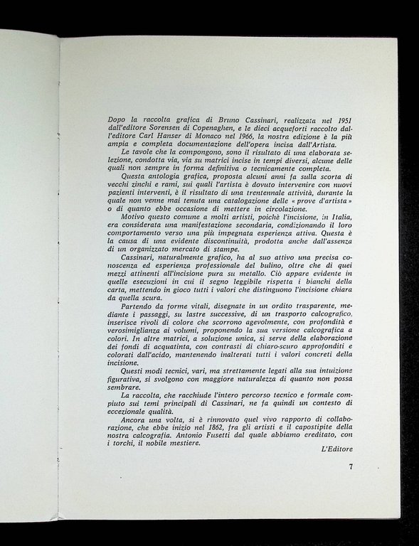 Bruno Cassinari Opera Grafica. Incisori Italiani Contemporanei | Immagine Gallery 4