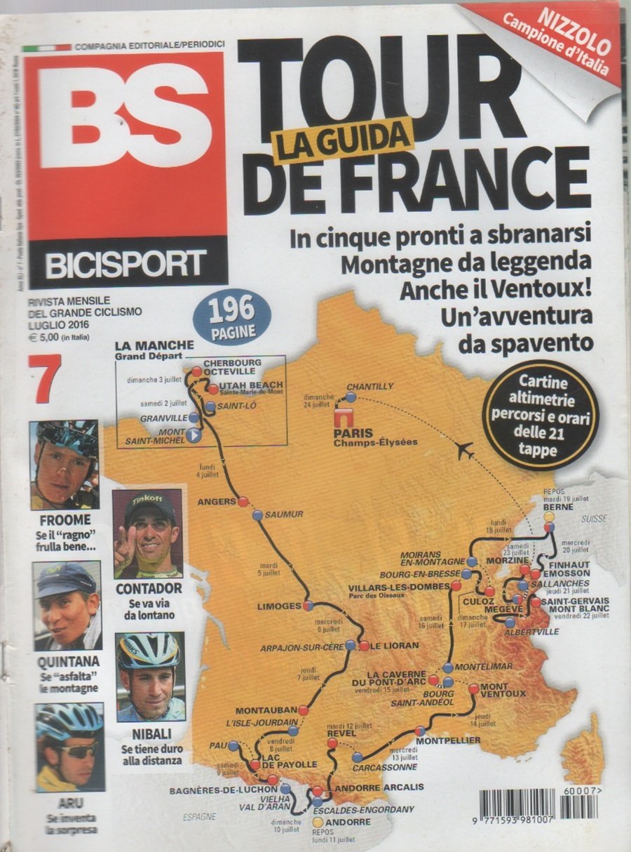 BS Bicisport. n. 7, luglio 2016 | Immagine principale