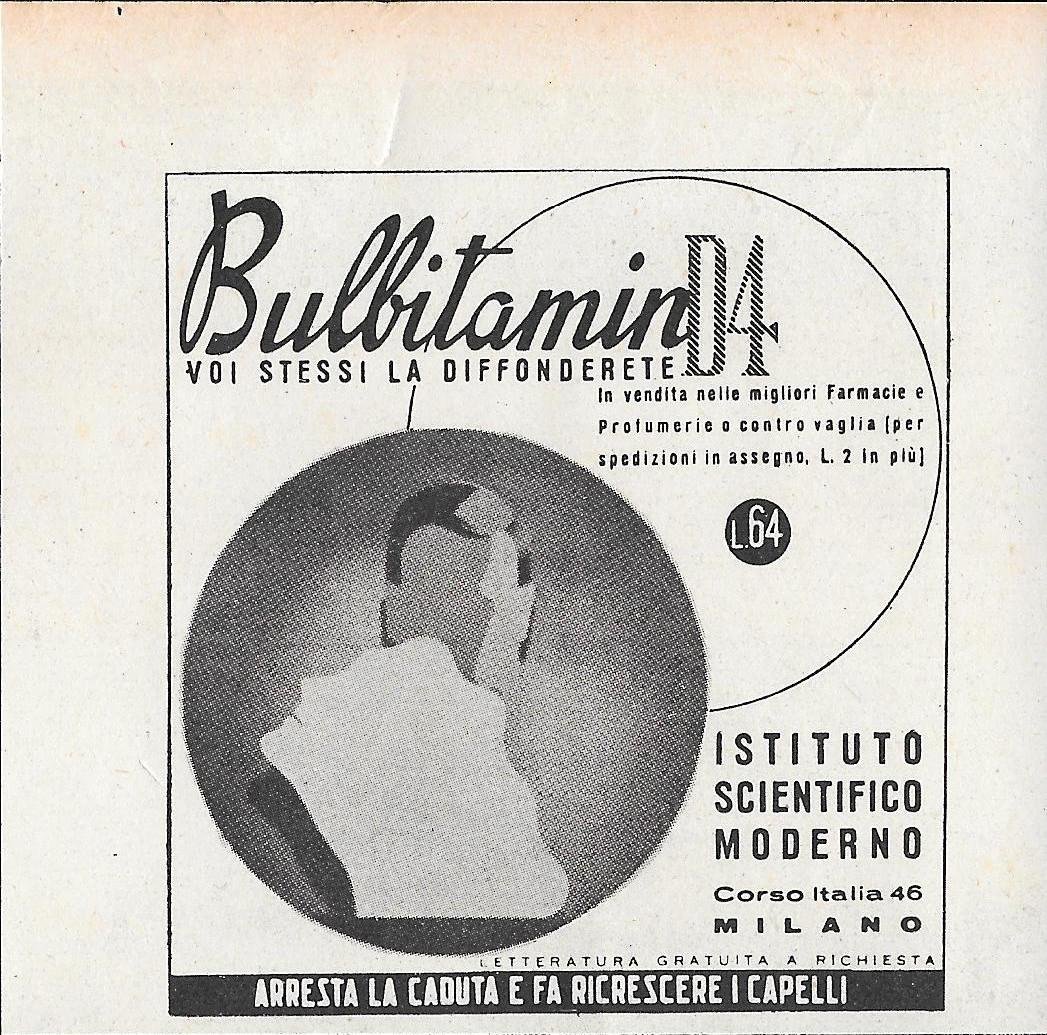 Bulbitamin D4. Advertising 1943 | Immagine principale