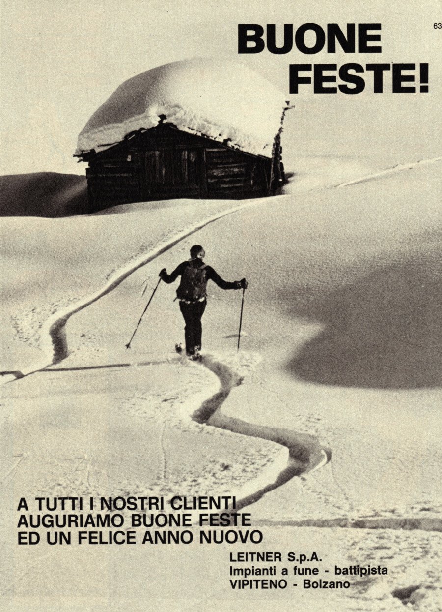 Buone feste da Leitner. Advertising 1976 | Immagine principale