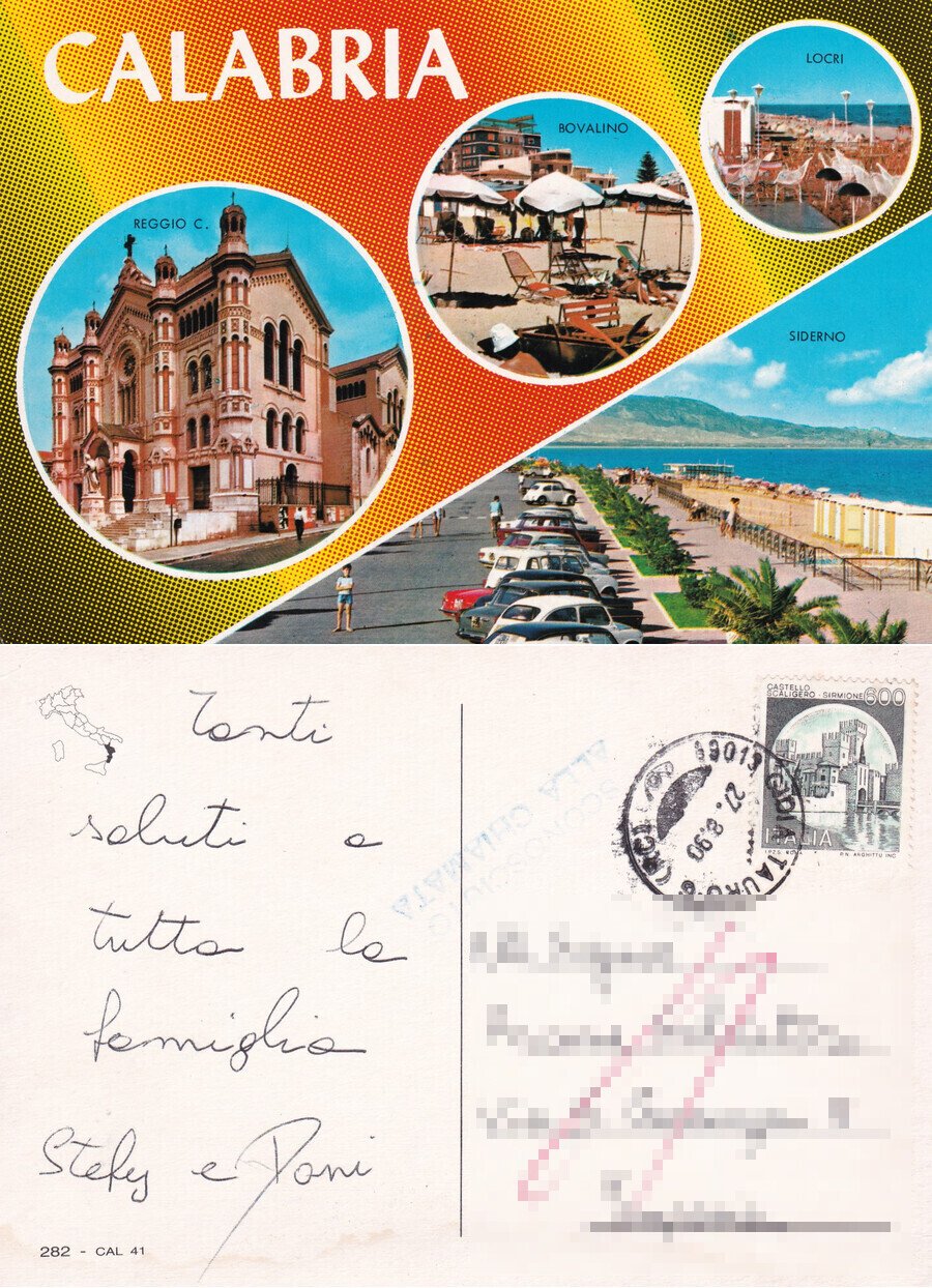 Calabria - Viaggiata 1990 | Immagine principale