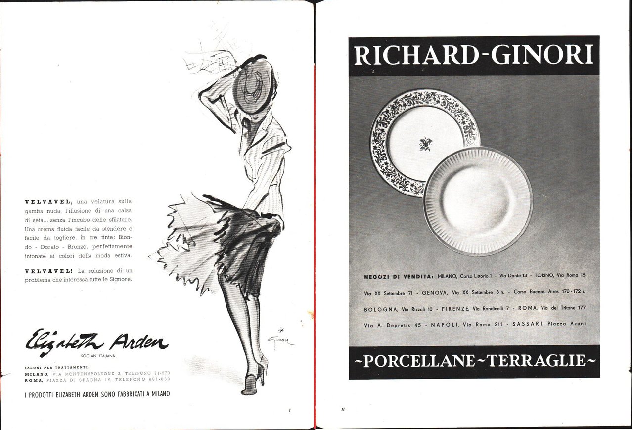 Calze Elizabeth Arden (Ill. R. Grau) / Richard Ginori). Pubblicità … | Immagine principale
