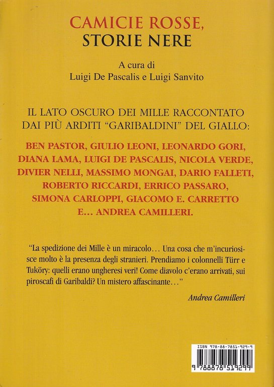 Camicie rosse, storie nere. Tredici giallisti per mille garibaldini | Immagine Gallery 2