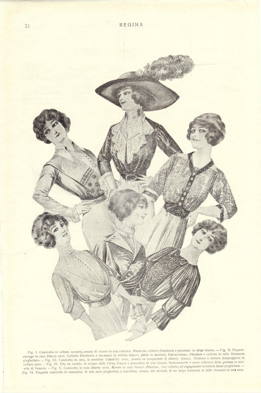 Camiciette/ Mantelli da sera e da pomeriggio. Immagine 1913. | Immagine principale