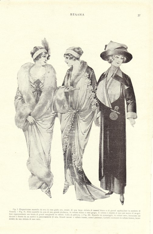 Camiciette/ Mantelli da sera e da pomeriggio. Immagine 1913. | Immagine Gallery 2