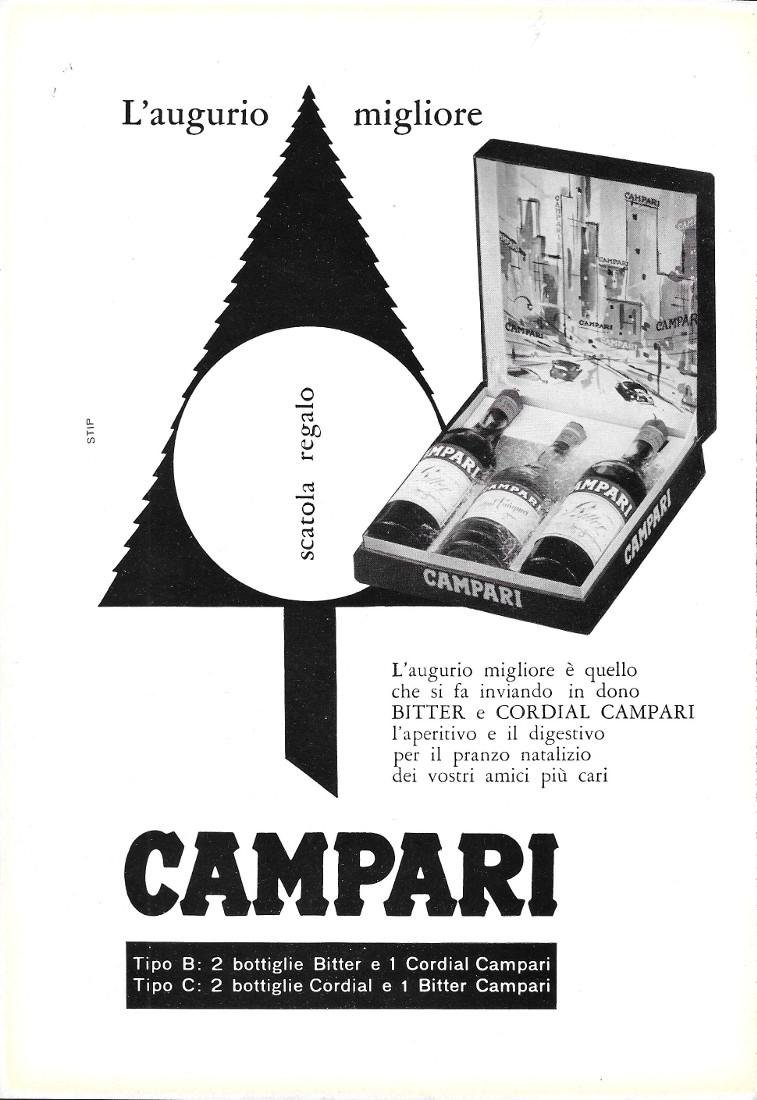 Campari scatola regalo. Advertising 1960 | Immagine principale
