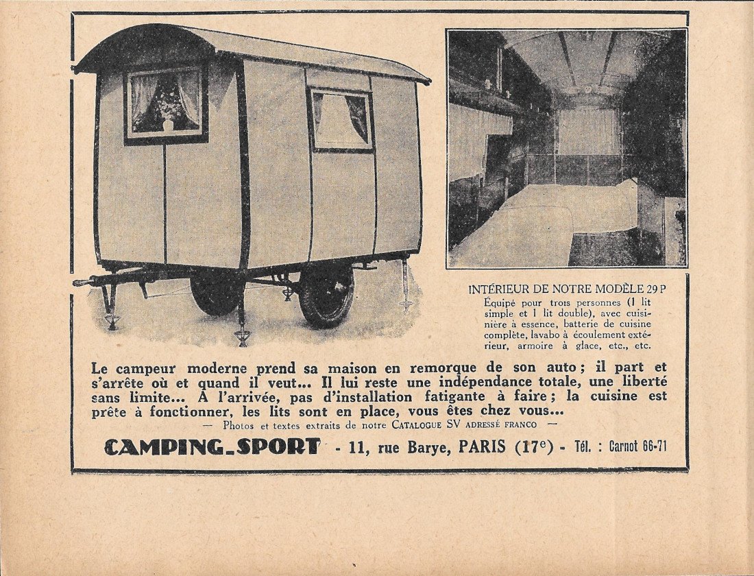Camping Sport, le campeur moderne - Advertising 1931 | Immagine principale