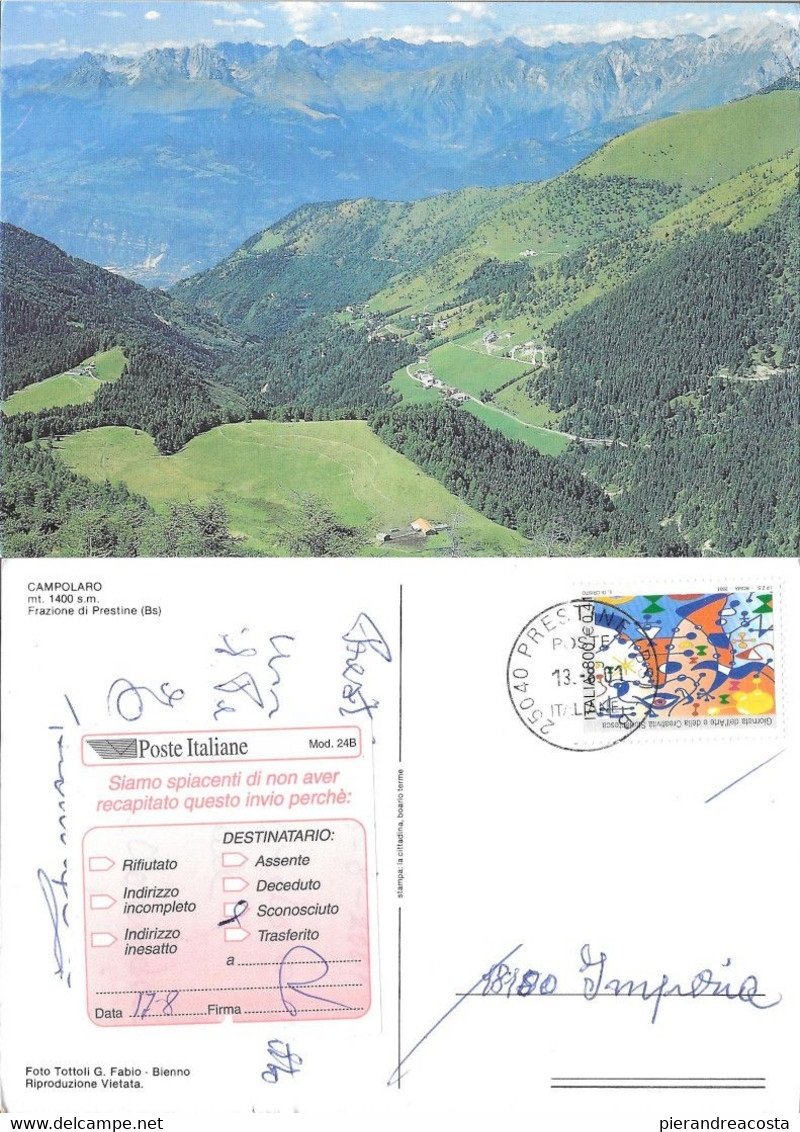 Campolaro. Frazione di Prestine (BS) - Viaggiata | Immagine principale