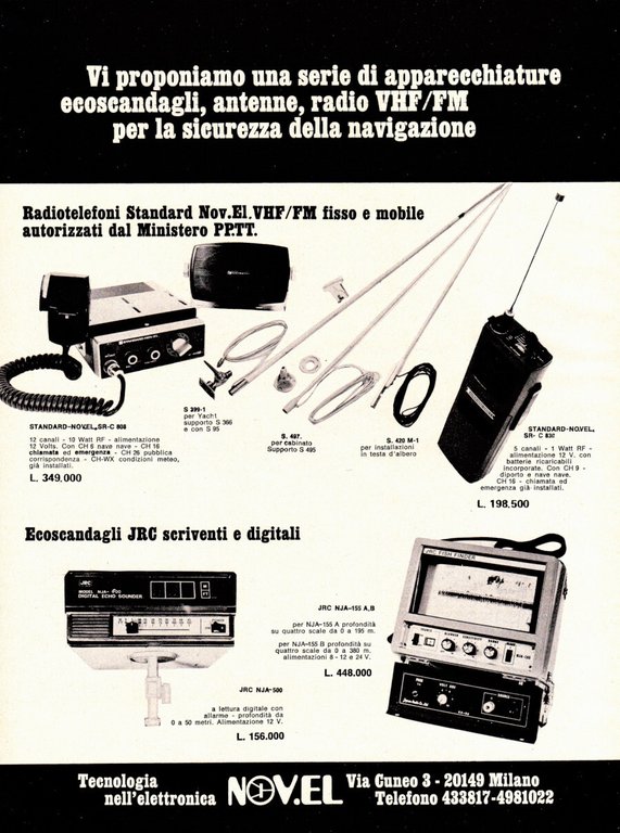 Cantiere Cigala&amp; Bertinetti/ Novel tecnologia nell'elettronica. Advertising 1975 | Immagine Gallery 2