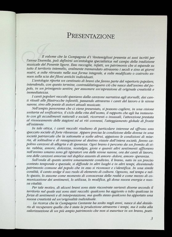 Canzoni Intemelie Raccolta di Testi e Spartiti Musicali Dialetto di …