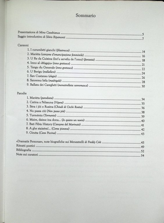 Canzoniere dei menestrelli di Matuzia