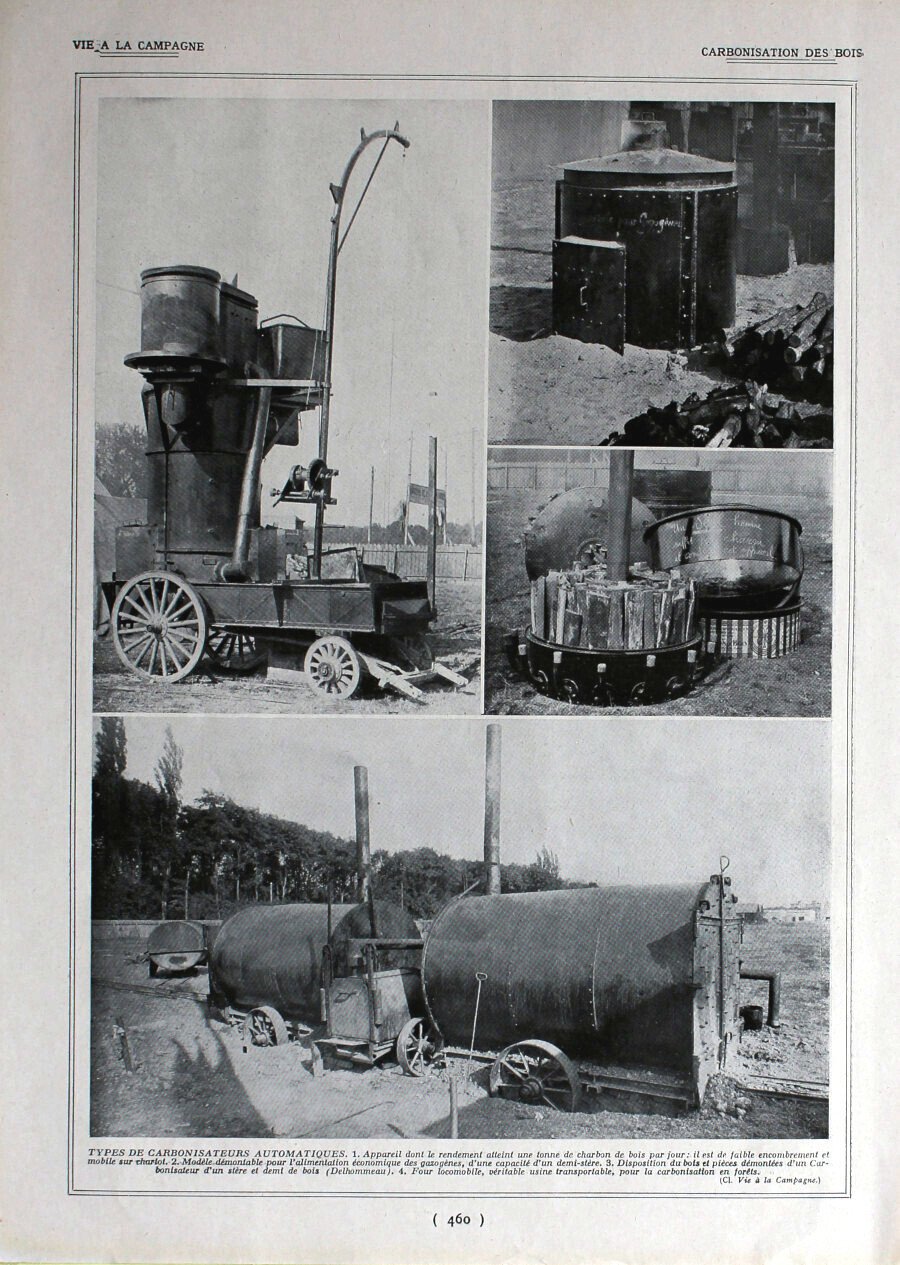 Carbonisation du mais/ Motoculture. Immagine 1926 | Immagine principale