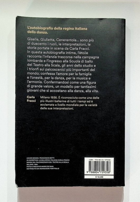 Carla Fracci Passo dopo Passo Libro 2020 Biografia Mondadori 9788804729358