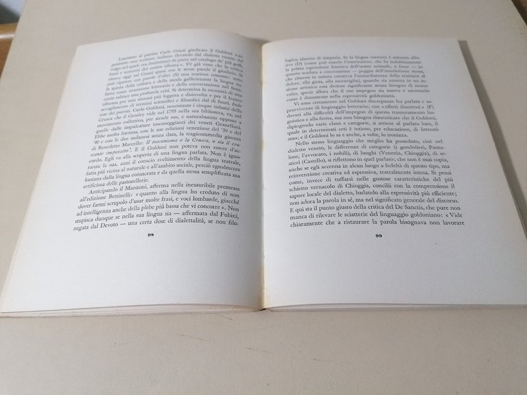 Carlo Goldoni E La Sua Poetica Sociale Libro Manlio Dazzi …