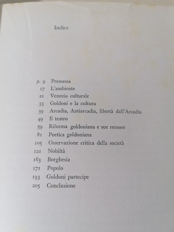 Carlo Goldoni E La Sua Poetica Sociale Libro Manlio Dazzi …