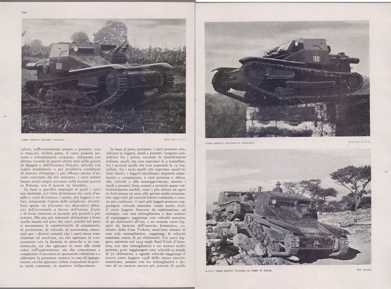 Carri armati. Moderni mezzi di guerra. Estratto 10 pp. 1940 | Immagine Gallery 2