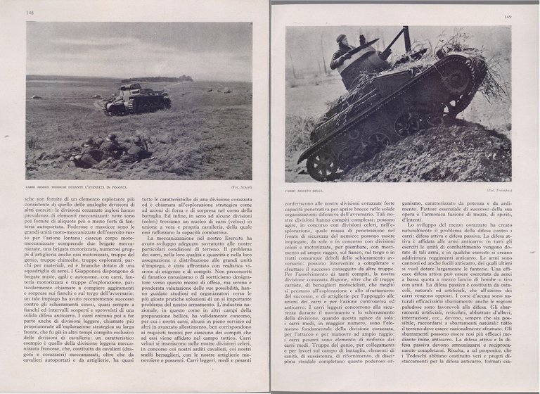 Carri armati. Moderni mezzi di guerra. Estratto 10 pp. 1940 | Immagine Gallery 4