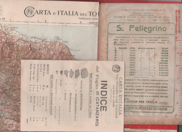 Carta d'Italia del Touring Club Italiano - Foglio 48 Catanzaro | Immagine Gallery 2