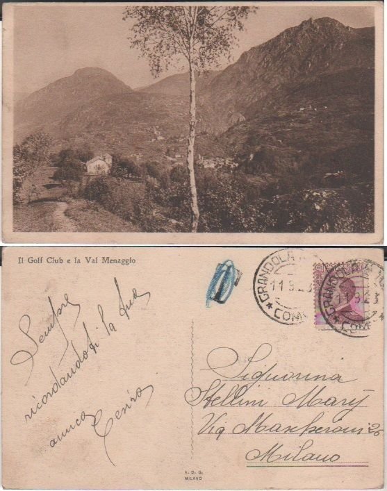 Cartolina - Il Golf Club e la Val Menaggio (Como) … | Immagine principale