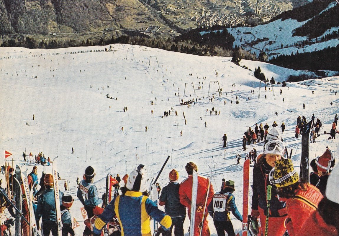 Cartolina Maniva Il Passo Dello Sci - Sciatori Bagolino Collio … | Immagine principale