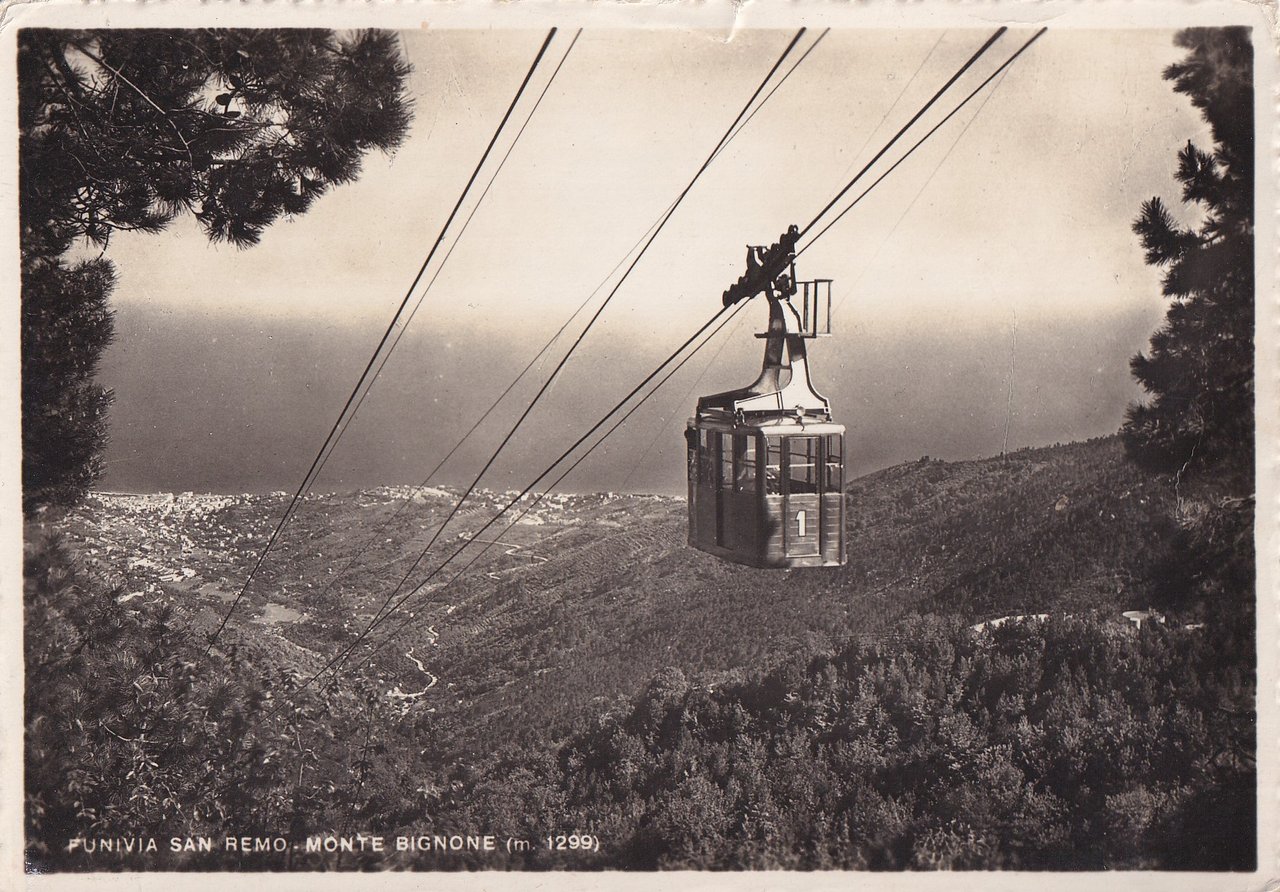 Cartolina Sanremo Funivia San Remo Monte Bignone 1944 Non Viaggiata | Immagine principale