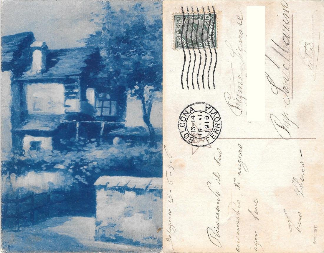 Casa di campagna. Viaggiata 1916 | Immagine principale