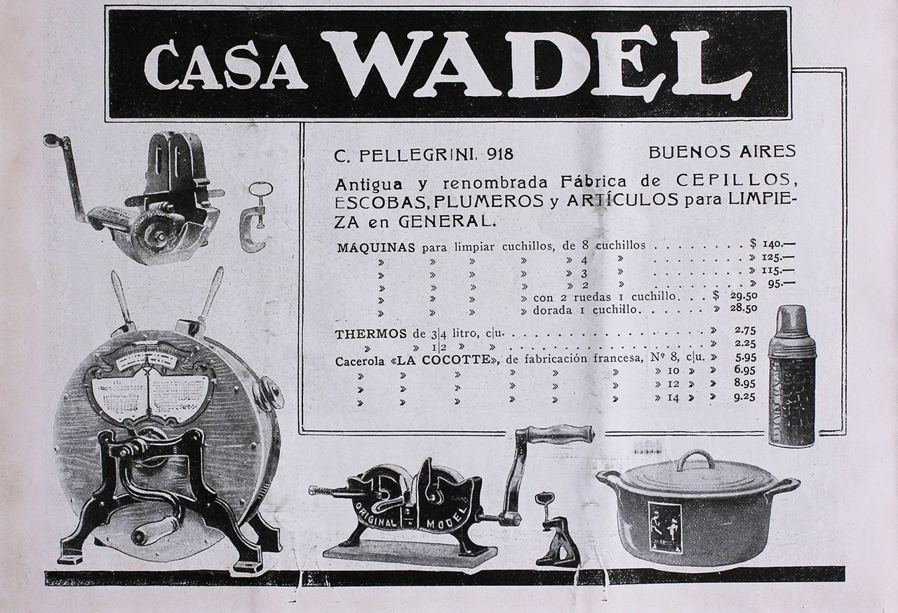 Casa Wadel. Buenos Ayres - Advertising 1922 | Immagine principale
