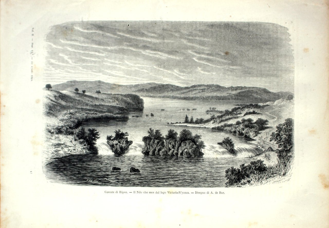 Cascate di Ripon. Il Nilo che esce dal lago Victoria-N'yanza. … | Immagine principale
